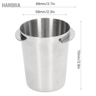 HAMMIA 58mm Dosing Cup Stainless Steel Compatibility Polishing Coffee Powder Feeder for