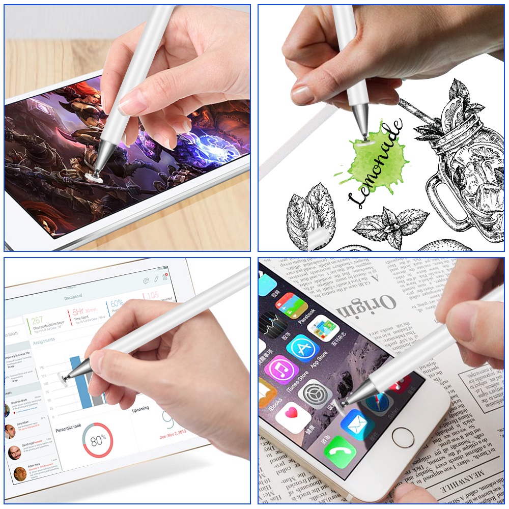 ปากกา-stylus-for-ปากกา-stylus-สำหรับ-แท๊บเลต-วางมือบนจอได้-มีแม่เหล็กแปะชาร์จได้-ปากกาทัชสกรีนสำหรับทุกรุ่น-bluetooth