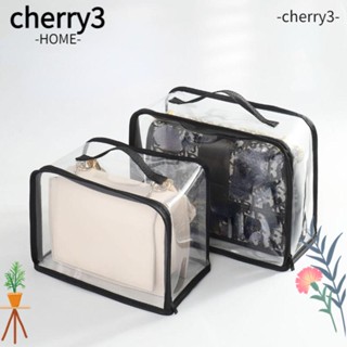 Cherry3 กระเป๋าเก็บรองเท้า แบบใส กันฝุ่น สําหรับเดินทาง