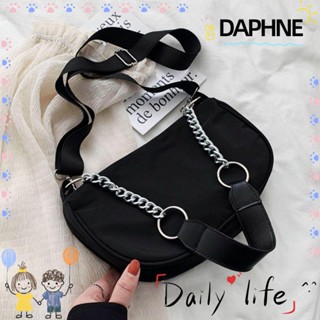 Daphne กระเป๋าสะพายไหล่ สะพายข้าง สายโซ่ ไนล่อน แฟชั่น