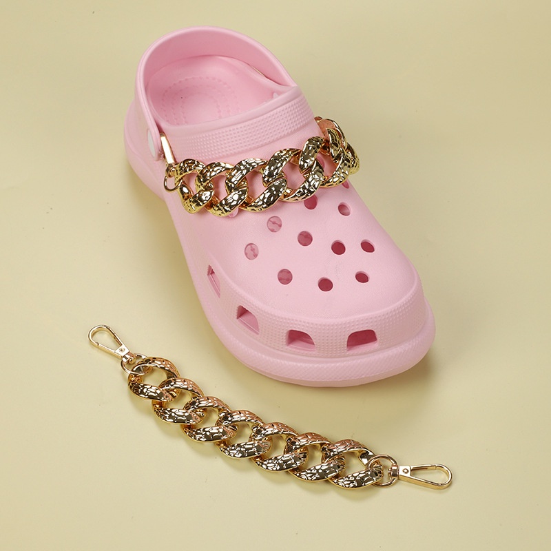 crocs-จี้เพชรเทียม-คริสตัล-สีทอง-เครื่องประดับ-แฟชั่นสําหรับผู้หญิง