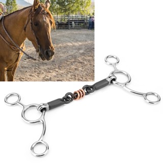 PP Horse Chew Stainless Steel Gag Bit ปากเหล็กดำ