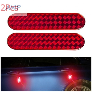 ⚡NEW 8⚡Car Reflective Strips Decal Door Night Lamp Red Replacement Replaces Trim