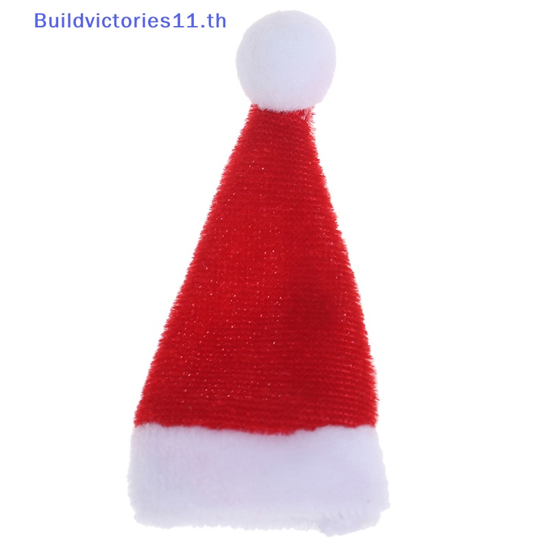 buildvictories11-หมวกคริสต์มาสจิ๋ว-สําหรับตกแต่งบ้านตุ๊กตา-1-6-1-12-1-ชิ้น
