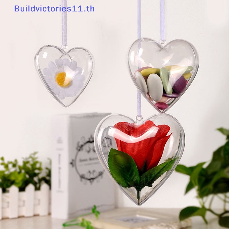 buildvictories11-ลูกบอลพลาสติกใส-รูปหัวใจ-สําหรับคริสต์มาส-1-ชิ้น
