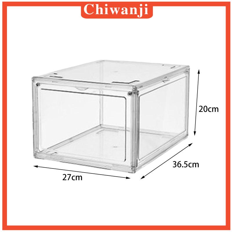 chiwanji-กล่องรองเท้าผ้าใบ-ปิดตู้รองเท้า-สําหรับผู้ชาย-ผู้หญิง-โรงรถ