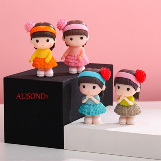 Alisond1 ฟิกเกอร์บอนไซจิ๋ว รูปปั้นสาวแฟรี่น่ารัก อุปกรณ์เสริม สําหรับตกแต่งภูมิทัศน์