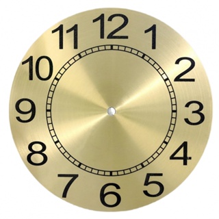 นาฬิกาควอตซ์ หน้าปัด ตัวเลขอาหรับ โลหะ สีทอง สําหรับติดผนัง