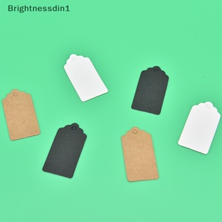 [Brightnessdin1] ป้ายแท็กกระดาษ แบบแขวน ไม่รวม 100 ชิ้น