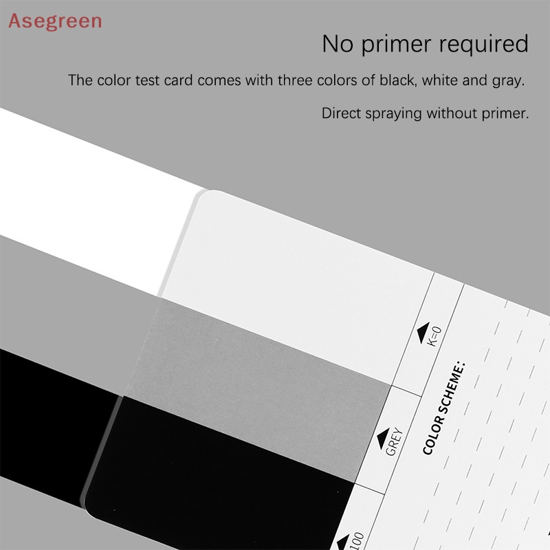 asegreen-การ์ดทดสอบสี-ตารางสอบเทียบสี-สําหรับทําโมเดล-งานฝีมือ-diy-1-ชุด