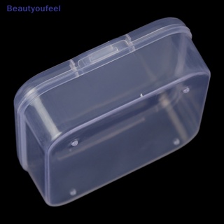 [Beautyoufeel] กล่องใส ทรงสี่เหลี่ยม ขนาดเล็ก สําหรับใส่เครื่องประดับ ลูกปัด ของจิปาถะ ตกปลา 3 ชิ้น