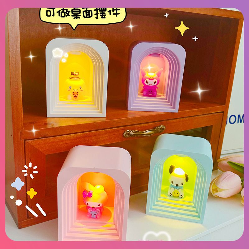 creative-sanrio-nightlight-creative-graduation-gift-kuromi-melody-ตกแต่งห้อง-desktop-angel-ornaments-ของเล่นเด็ก-nightlight-for-girl-gift-cod