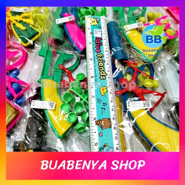 12-ชิ้น-ปืนยิงของเล่น-ปืนของเล่น-ปืนยิงหุ่น-ปืนยิงพลาสติก-ขนาด-20-ซม-ของเล่นเด็ก-ของเล่นแผง-ของเล่นโบราณ-คละสี-b