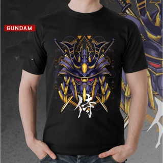 [Ready Stock XS-8XL] Gundam Samurai Short Sleeve Casual Graphic Tees- Premium 100% Cotton_01