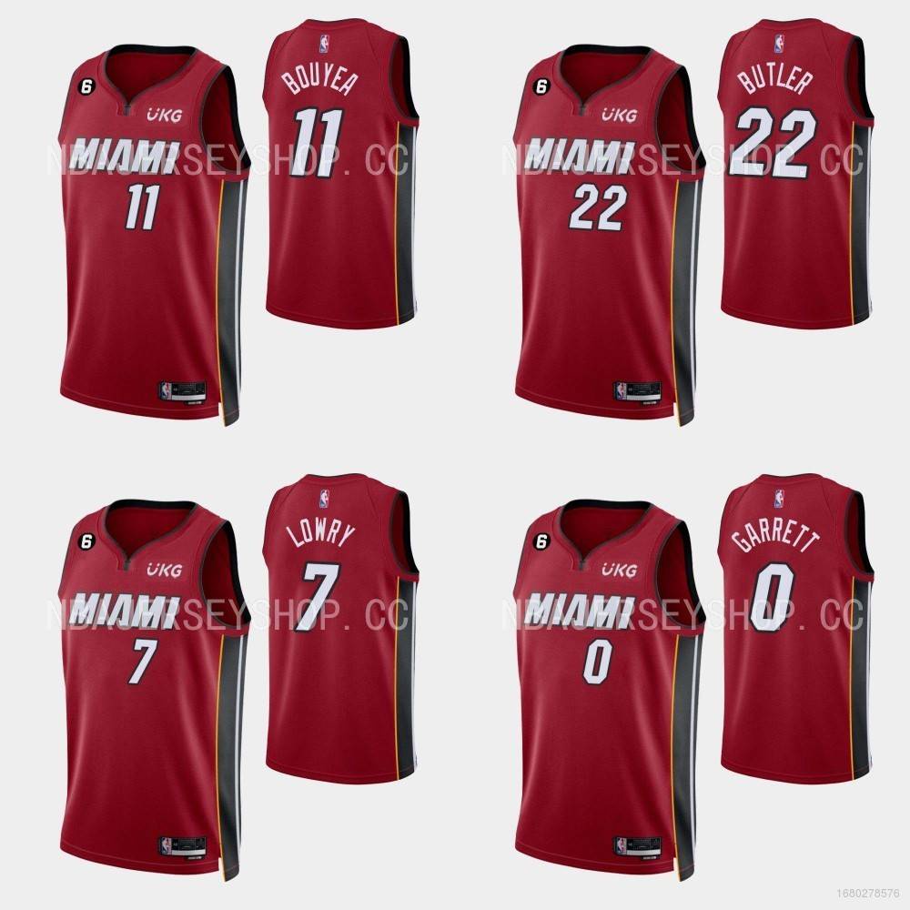 เสื้อกีฬาบาสเก็ตบอล-ลาย-nba-jersey-miami-heat-butler-carrett-lowry-bouyea-น่ารัก-พลัสไซซ์-สําหรับทุกเพศ-22-23