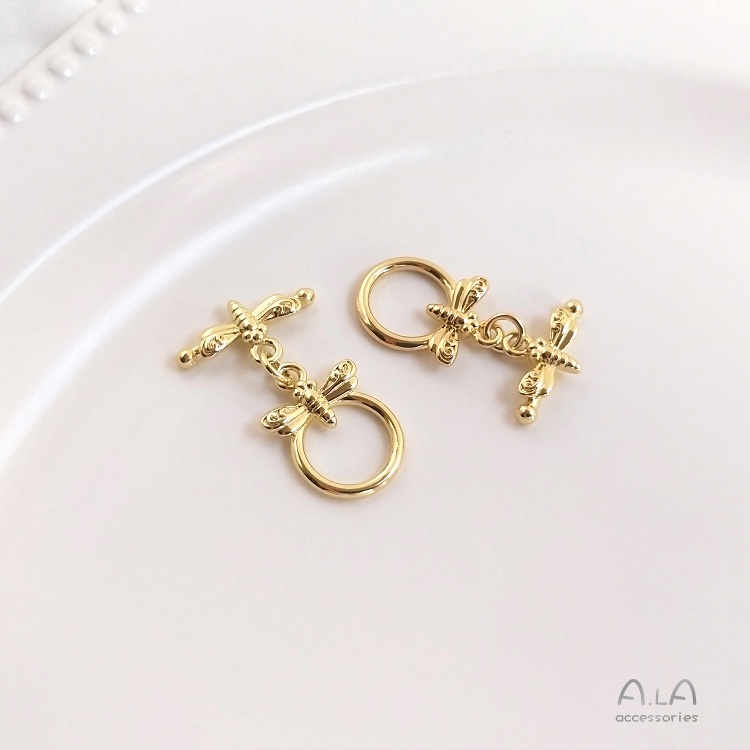 เครื่องประดับ-diy-อุปกรณ์เสริม-ot-บักเกิลชุบทอง-14k-แฮนด์เมด-สําหรับทําเครื่องประดับ-สร้อยคอ-สร้อยข้อมือ-diy-หัวเข็มขัดเชื่อมต่อ-สร้อยข้อมือ-สร้อยคอ-กําไลข้อมือ