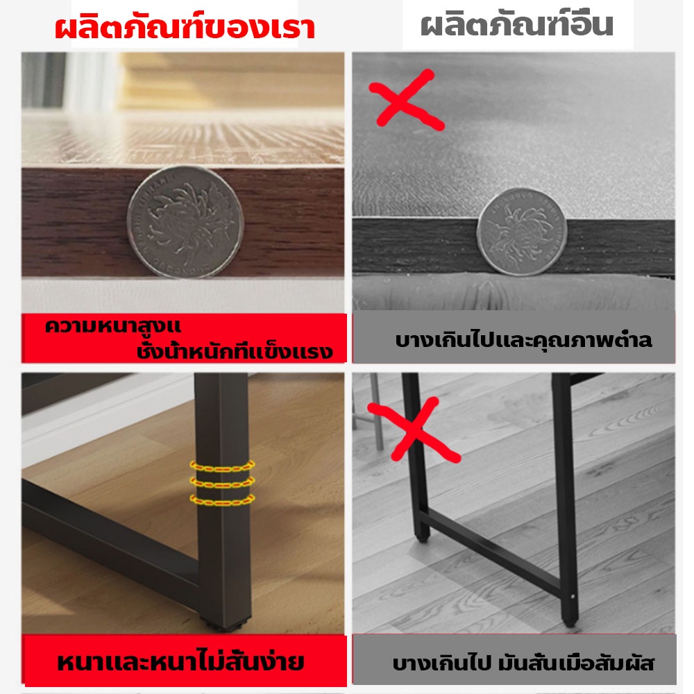 โต๊ะคอมพิวเตอร์-ขาโครงเหล็ก-office-computer-desk-โต๊ะออฟฟิศอย่างดี