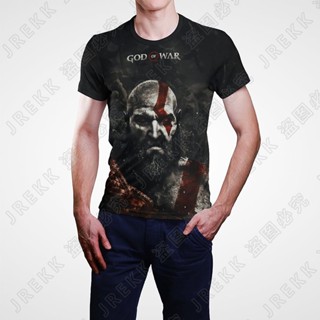 เสื้อยืดแขนสั้นลําลอง พิมพ์ลายการ์ตูนอนิเมะ God of War 3 มิติ แฟชั่นฤดูร้อน สําหรับผู้ชาย และผู้หญิง