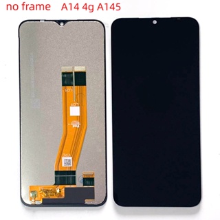 กรอบหน้าจอสัมผัสดิจิทัล LCD สําหรับ Samsung Galaxy A14 LCD A145 A14 4G A145F