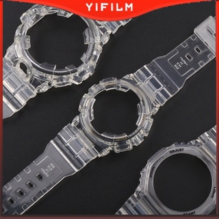 Yifilm สายนาฬิกาข้อมือซิลิโคนเรซิ่น แบบเปลี่ยน สําหรับ Casio GA-100 110 120 700 710 735 GD-100 110 120