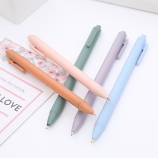 ปากกาเจล 0.5 มม. สีมาการอง เรียบง่าย สําหรับนักเรียน สอบ สํานักงาน โรงเรียน 12 ชิ้น ต่อชุด