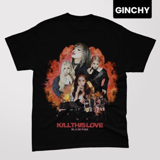 【ใหม่】Blackpink | T-shirt | "Kill This Love" | Pink Venom | Y2K | Rose | T-shirt