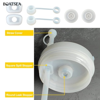 (Boatsea) ฝาครอบหลอดดูดน้ํา ซิลิโคนใส กันฝุ่น สําหรับบ้าน 2 ชุด