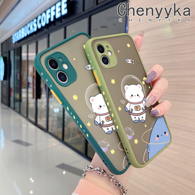 เคสโทรศัพท์มือถือ-ซิลิโคน-ใส-กันกระแทก-ลายการ์ตูนหมีอวกาศ-สําหรับ-vivo-v21-4g-v21-v21s-5g