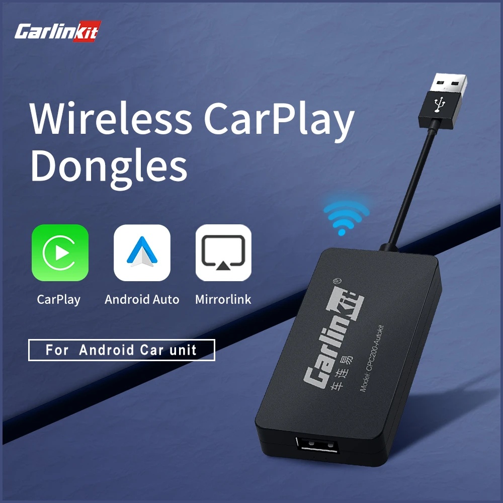 Carlinkit เครื่องเล่นมัลติมีเดีย บลูทูธ ไร้สาย USB เชื่อมต่ออัตโนมัติ ...