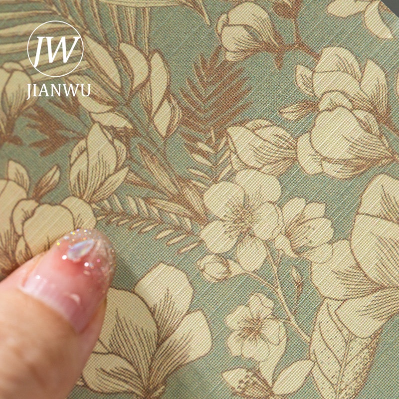 jianwu-อัลบั้มกระดาษ-พิมพ์ลายดอกไม้-สไตล์วินเทจ-diy-100-แผ่น