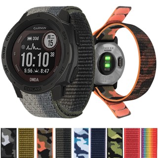 สายนาฬิกาข้อมือไนล่อน พร้อมตะขอ และห่วง สําหรับ Garmin Forerunner 965 955 935 745 945 LTE S62 S60 Instinct 2 45 มม. Band 26 มม. 22 มม.