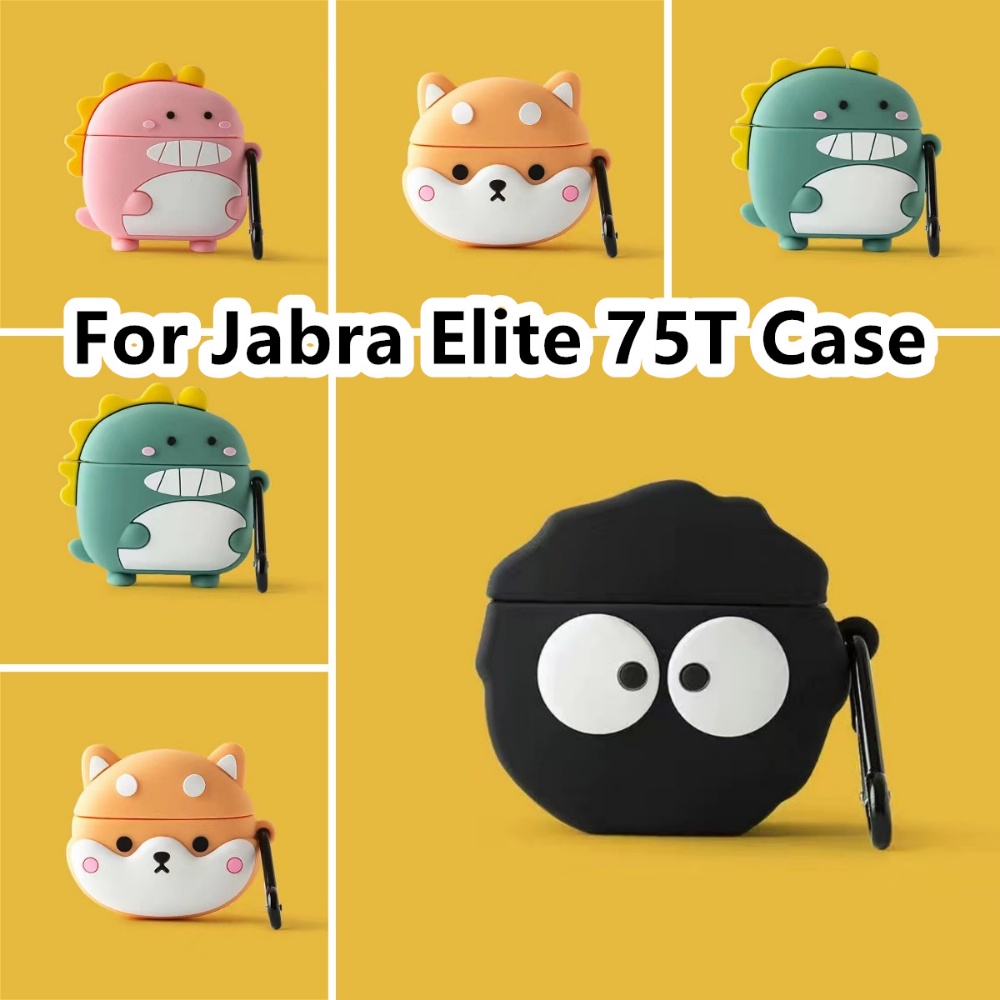 พร้อมส่ง-เคสหูฟัง-แบบนิ่ม-ลายการ์ตูน-สําหรับ-jabra-elite-75t-jabra-elite-75t