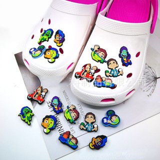 การ์ตูน Luca Monster Jibits สําหรับ Crocs Pin อะนิเมะ Jibbits Charm รถจักรยานยนต์ Jibitz Crocks สําหรับผู้ชาย อุปกรณ์เสริมรองเท้า จี้รองเท้า หมุดตกแต่ง