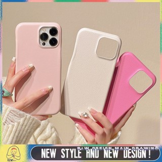 เคสโทรศัพท์มือถือ กันกระแทก ลายลิ้นจี่ เรียบง่าย สําหรับ iPhone 14 13 12 11 Pro Max