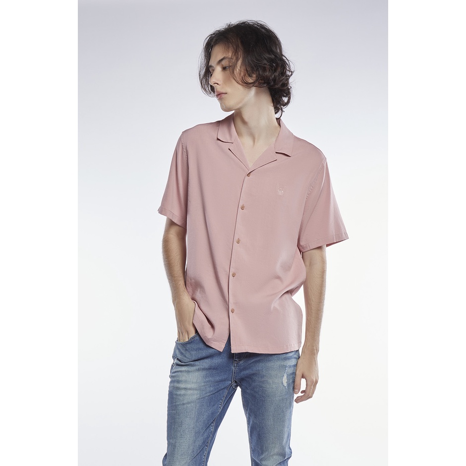 esp-เสื้อเชิ้ตแขนสั้นเฟรนช์ชี่-ผู้ชาย-สีชมพู-short-sleeve-frenchie-shirt-3754