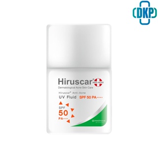 Lot ใหม่ล่าสุด แถมกระเป๋าผ้า Hiruscar Anti Acne UV Fluid SPF 50 PA ++++ 25 ml. ฮีรูสการ์ แอนตี้ แอคเน่ ครีมกันแดด 25 มล [DKP]