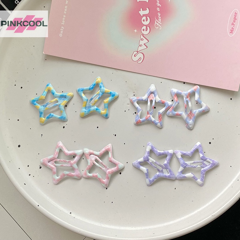 pinkcool-กิ๊บติดผม-รูปดาวห้าแฉก-สีแคนดี้-น่ารัก-สไตล์ฮาราจูกุ-สําหรับผู้หญิง-2-ชิ้น