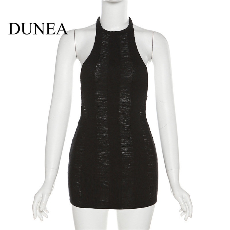 dunea-ชุดเดรสถัก-แขนกุด-เปิดหลัง-เซ็กซี่-สําหรับผู้หญิง