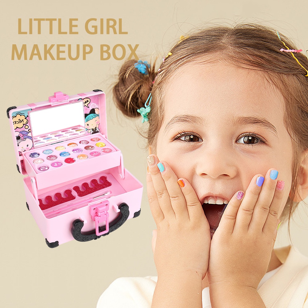 เครื่องสำอางเด็กชุดแต่งหน้าเด็กลายเจ้าหญิงดิสนีย์ชุดแต่งหน้าของเล่นเด็กผู้หญิง-beauty-cosmetic-set-toy