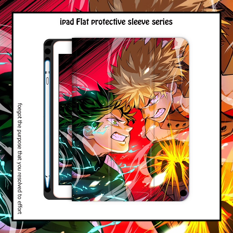 hero-academia-เคส-ipad-mini-1-2-3-4-5-6-air1-2-3-4-5-ipad-case-pro-11-2022-gen10-10-2-gen-7-8-9-ถุงลมนิรภัย-สามพับ-ช่องใส่ปากกา