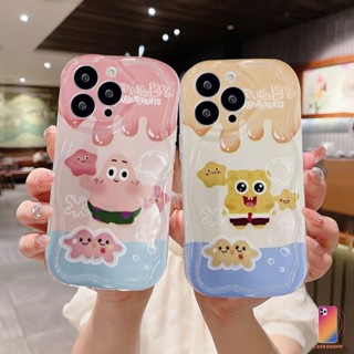 เคสโทรศัพท์มือถือแบบนิ่ม ลายสพันจ์บ็อบ แพทริก 3D ขอบโค้ง สีวาว สําหรับ Realme C30 C30S C33 C21 C55 C31 C35 C25 C11 2021 C21Y C15 C20 C3 C12 C2 C25S 10 5S 5 5i 9i C17 7i C1 C25Y C2 C3i 6i C20A  Narzo 20 10 10A 20A 30A 50A 50i Prime