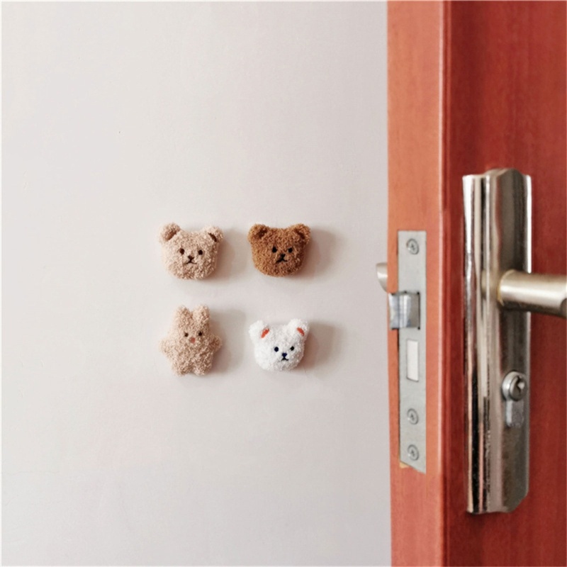 com-แผ่นกันชนประตู-รูปกระต่ายหมี-สไตล์เกาหลี