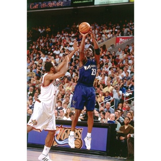 เสื้อกีฬาแขนสั้น ลายทีม Michael Jordan Washington Wizards NBA สไตล์เรโทร 796917
