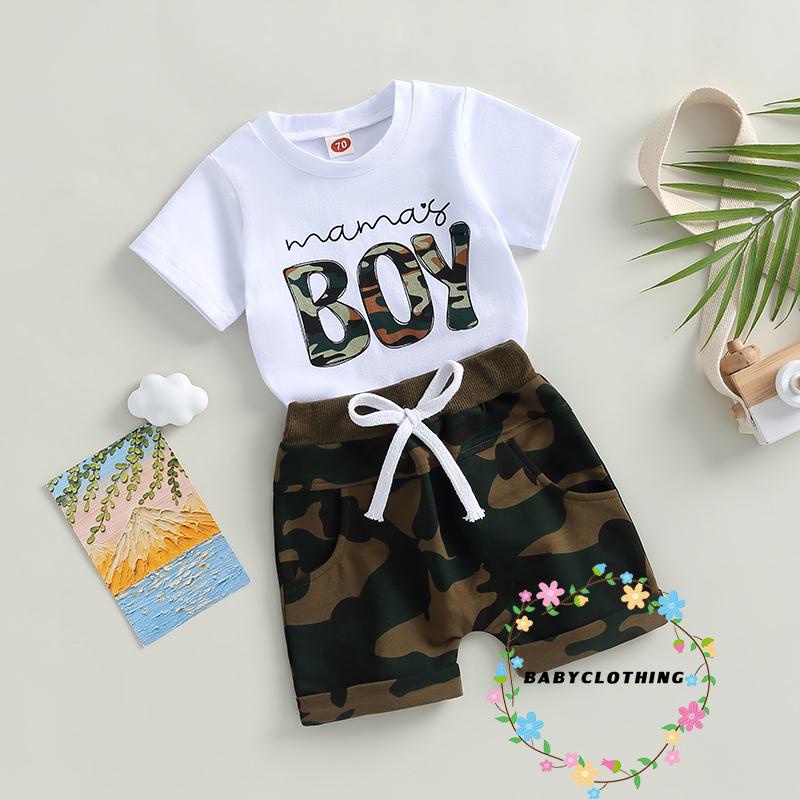 babyclothes-ชุดเสื้อยืด-แขนสั้น-พิมพ์ลายตัวอักษร-และกางเกงขาสั้น-ลายพราง-แฟชั่นฤดูร้อน-สําหรับเด็กผู้ชาย