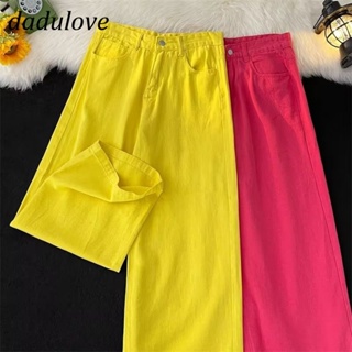 DaDulove💕 New American Ins High Street Casual Jeans Niche High Waist Wide Leg Pants Large Size Trousers