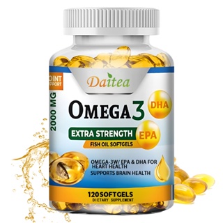 Omega 3 แคปซูลน้ํามันปลา เพื่อสุขภาพหัวใจ ระบบสมอง และระบบประสาท ต้านอนุมูลอิสระ และป้องกันการอักเสบ