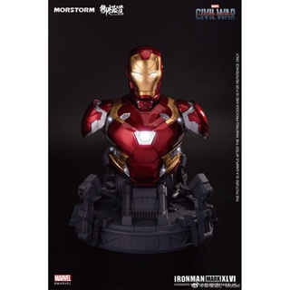 [E-model &amp; Morstorm] IRON MAN Mark 46 Bust Plastic Model Kit