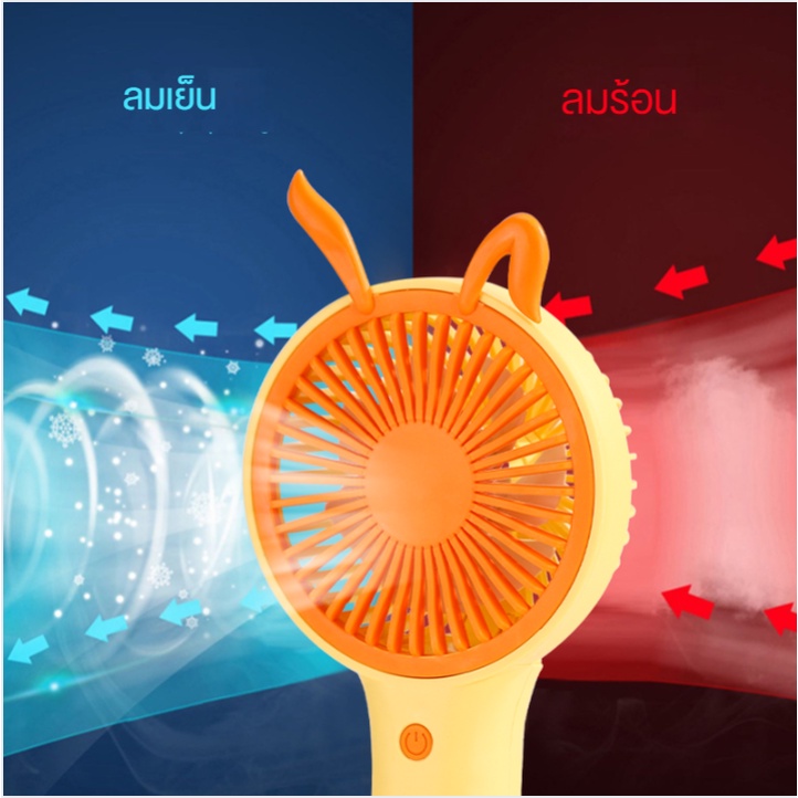 พัดลมพกพาusb-พัดลมมินิน้อง-รุ่นใหม่สีสันสดใส2สี-พกพาสะดวก-พัดลม-พัดลมตั้งโต๊ะ-พัดลมมือถือ-ที่ชาร-พัดลมแบบถือมินิพกพา