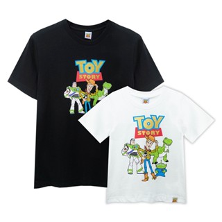 Disney Toy Story Family Men &amp; Boy T-Shirt -เสื้อยืดครอบครัวดิสนีย์ ทอย สตอรี่ ผู้ชาย และเด็ก สินค้าลิขสิทธ์แท้100% chara