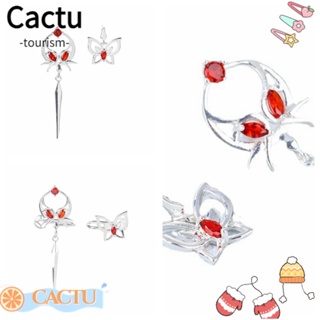 Cactu ชุดเครื่องประดับ ต่างหูสตั๊ด จี้คอสเพลย์การ์ตูนอนิเมะ อินเทรนด์ สําหรับผู้ชาย
